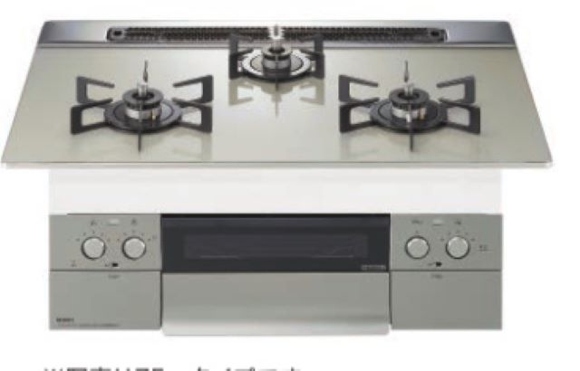 【当店の工事利用者限定】 N3WU6PWAP2STE ノーリツ ビルトインコンロ ネスト 75センチ　つやめきガラストップ ムーンシルバー