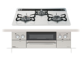 ★炊飯鍋プレゼント【取付工事対応】PD-963WT-U60CV パロマビルトインコンロ クレア トップ幅60cm ティアラシルバーハイパーガラスコートトップ ステンレスごとく