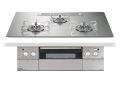 ★炊飯鍋プレゼント【取付工事対応】PD-963WT-U75GH パロマビルトインコンロ クレア トップ幅75cm シャインシルバークリアガラストップ ステンレスごとく