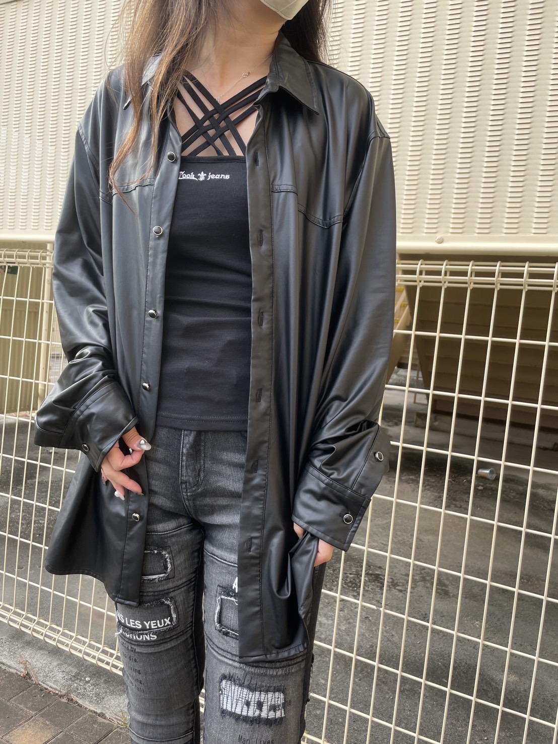 COOKJEANS クックジーンズ コーティング シャツ(Unisex/ユニセックス)
