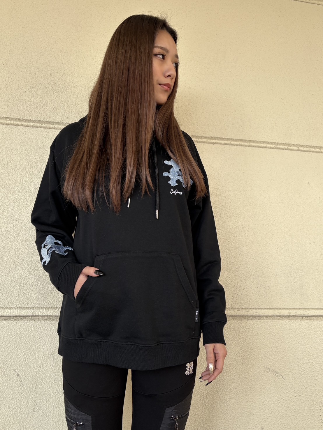 COOKJEANS クックジーンズ デニム ダガーフード パーカー(Unisex/ユニセックス)