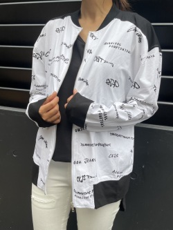 COOKJEANS クックジーンズ CJロゴ プリント MA1(Unisex/ユニセックス)