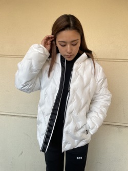 COOKJEANS クックジーンズ 圧着キルト ロゴ ジャケット Fダウン(Unisex/ユニセックス)