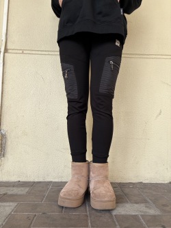 COOKJEANS クックジーンズ ナイロン切替 刺繍付き ジャージパンツ (unisex/ユニセックス)