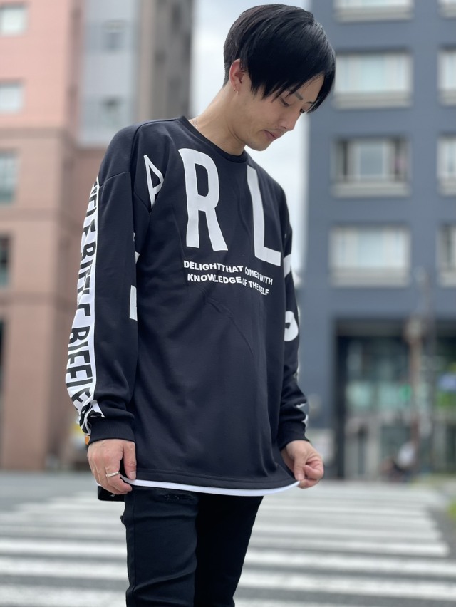 ロンT メンズ 長袖 Tシャツ 長袖Tシャツ ロングTシャツ Uネック