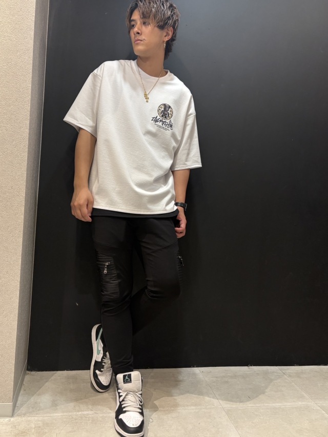SOL クマデザイン VネックTシャツ AZコットンVネックTシャツ｜MEN｜251ISB80-224D｜AZUL BY MOUSSY