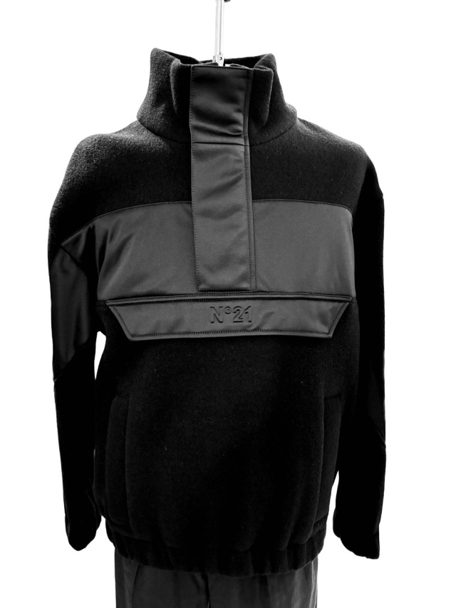 ヌメロ ヴェントゥーノ N°21 フリース ナイロン ハーフジップ