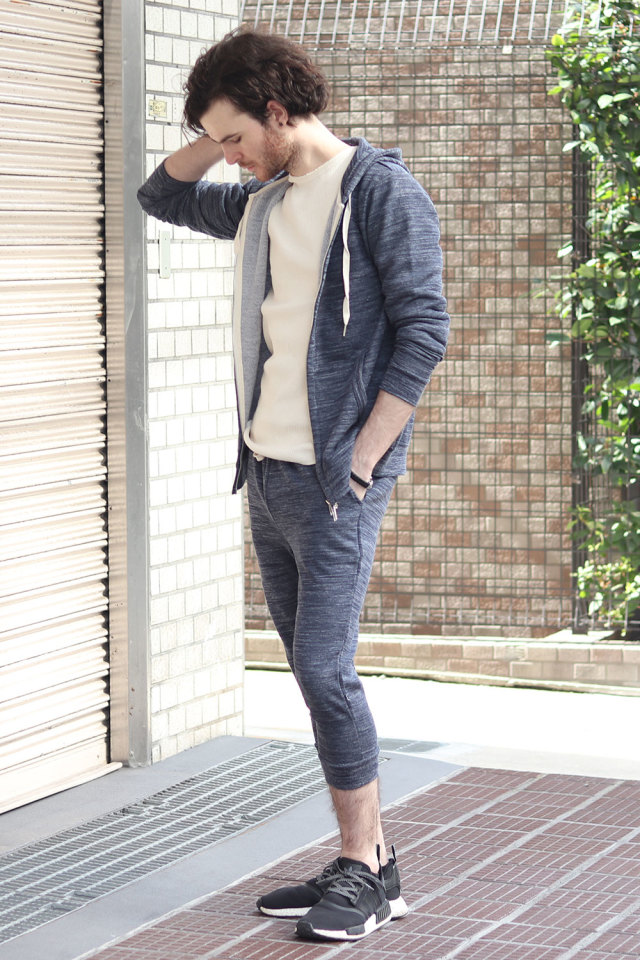 トリッキー ヘザー スウェット アンクル パンツ スウェットパンツ ジャージ トラックパンツ 7分丈 クロップド アンクルパンツ メンズ 杢 ボトムス イージーパンツ 無地 グレー ブラック セットアップ 上下 セット タイト おしゃれ ブランド 細身 ファッション 大人カジュアル