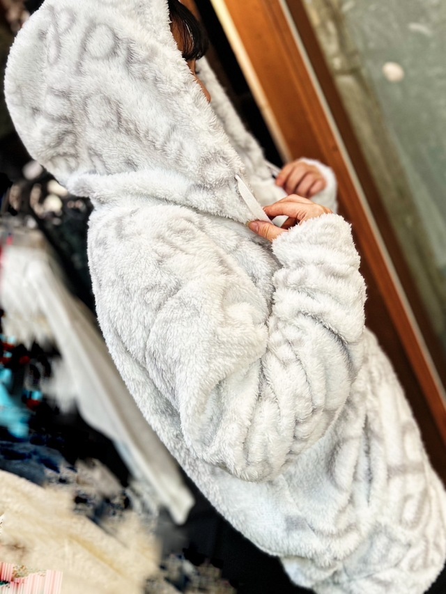 両面シャギー ジップパーカー(Unisex/ユニセックス)