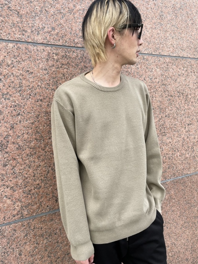 ロンT メンズ 長袖 Tシャツ ニット 長袖Tシャツ ロングTシャツ U