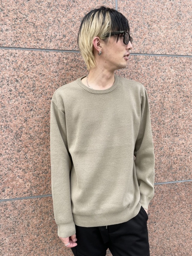 ロンT メンズ 長袖 Tシャツ ニット 長袖Tシャツ ロングTシャツ U