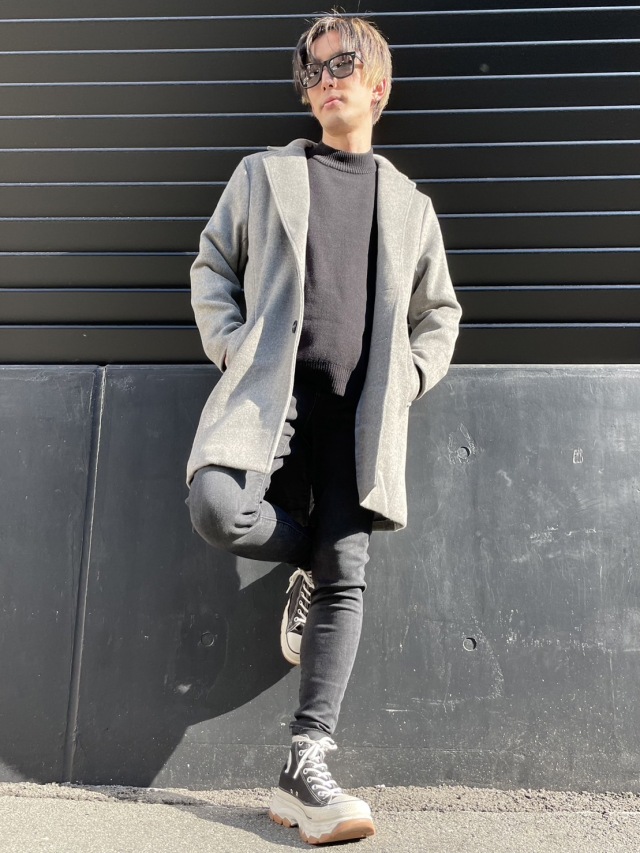 COOKJEANS クックジーンズ 2022 ウール チェスター コート