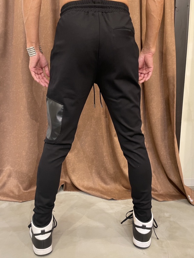 COOKJEANS クックジーンズ PU切替 パンツ(Unisex/ユニセックス)