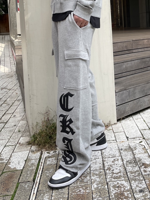 COOKJEANS クックジーンズ PUワッペン カーゴ パンツ (unisex