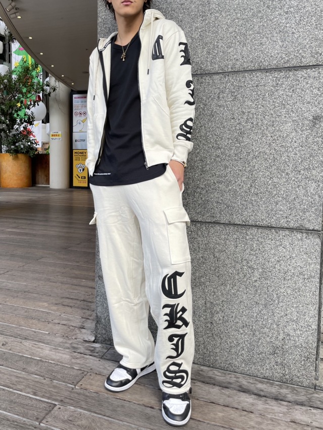 COOKJEANS クックジーンズ PUワッペン カーゴ パンツ (unisex