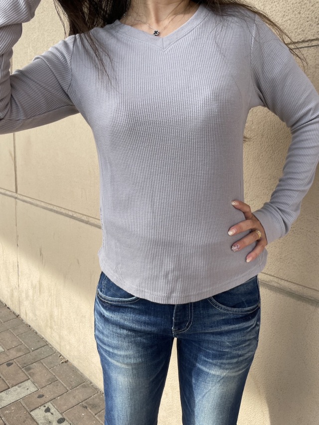   Jeans ロゴ ワッフル 長袖Tシャツ 関＊送込 楽天市場】送料無料 Tシャツ 長袖 メンズ Yヘンリーネック