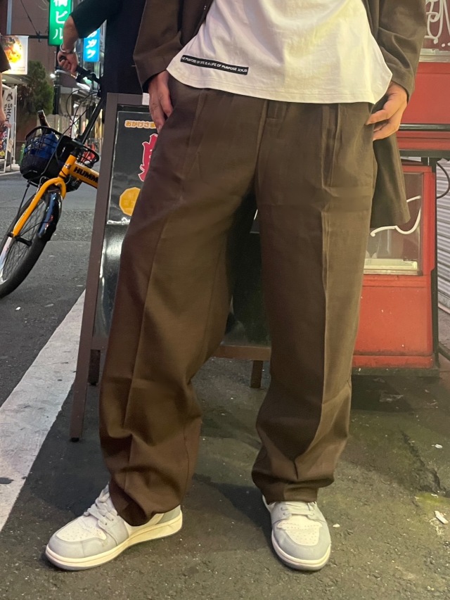 COOKJEANS クックジーンズ 秋用 タック トラウザー パンツ(Men's
