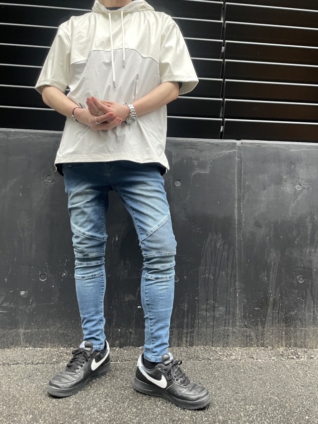 COOKJEANS クックジーンズ デニムバイカー パンツ(unisex/ユニ
