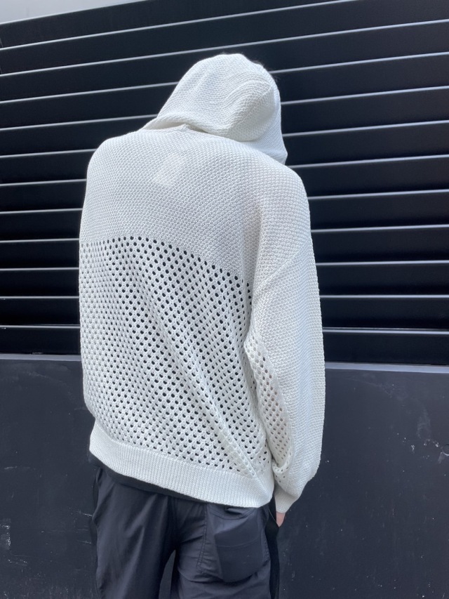 COOKJEANS クックジーンズ メッシュ ジップ パーカー(Unisex