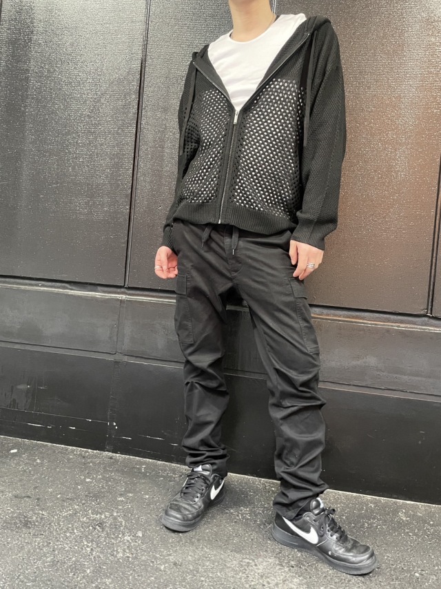 cook jeans クックジーンズ カーゴパンツ スタッズ カーキ フレア 2 ANGEE ストレッチ デニム メンズ ダメージ ボトムス タイト