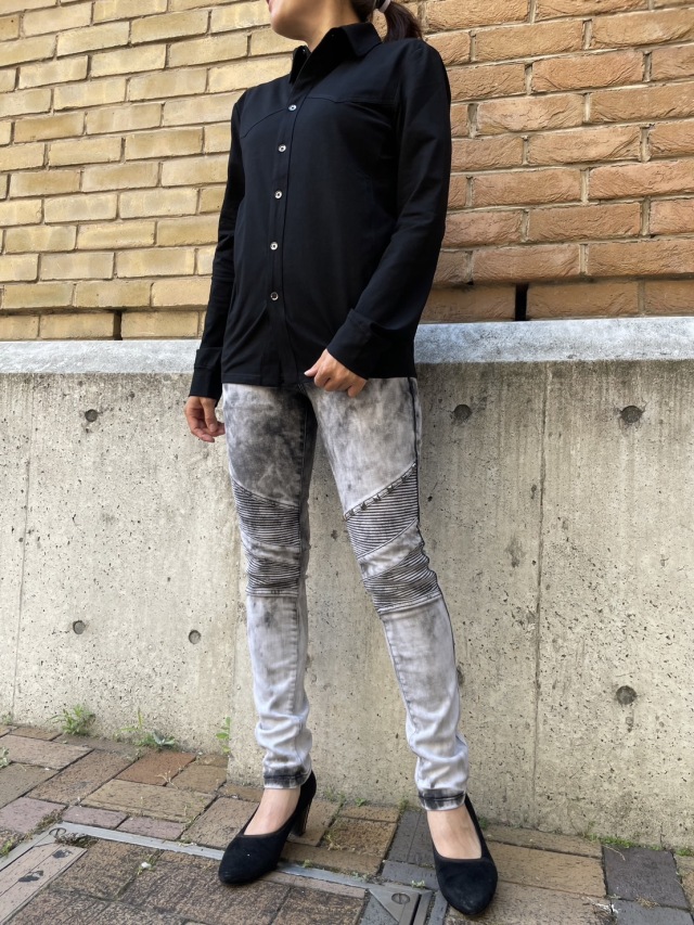 cookjeans パンツ COOKJEANS クックジーンズ デニムバイカー パンツ(unisex/ユニ