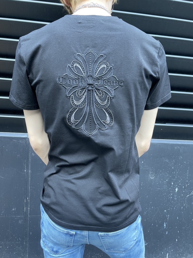 刺繍ロゴ ダガー ロングTシャツ フィット メンズ レディース