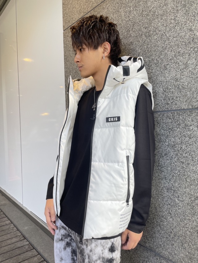 COOKJEANS クックジーンズ CKJS フード ベスト(Unisex/ユニセックス)