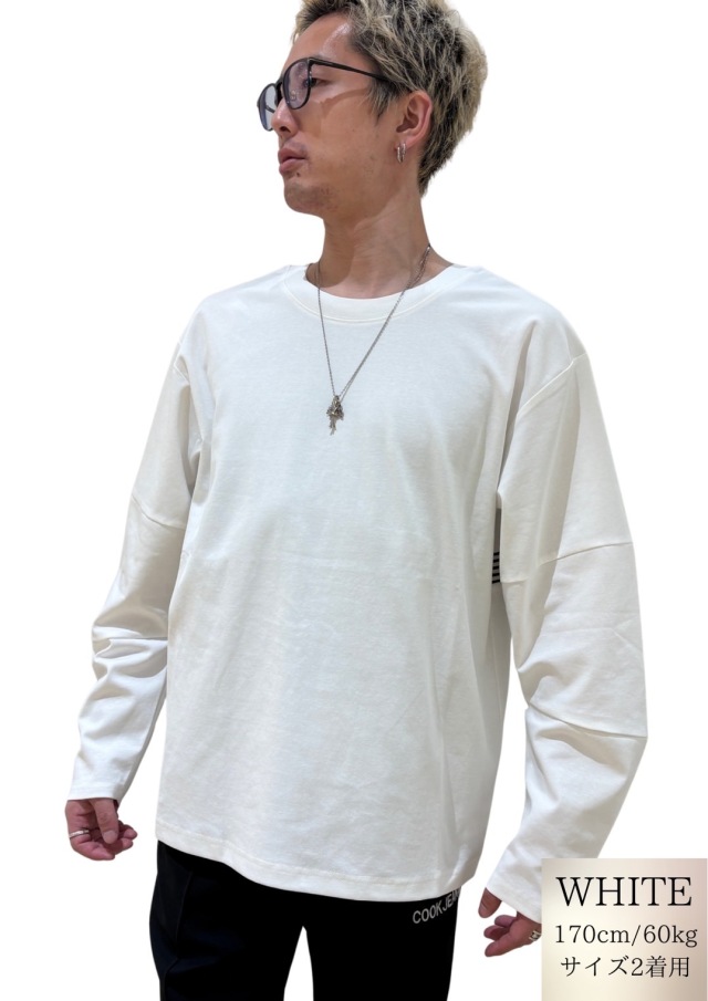 COOKJEANS クックジーンズ 2way テープ ロンT(Unisex/ユニセックス)