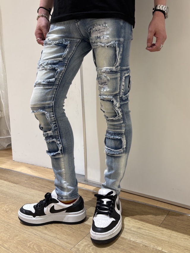 COOKJEANS クックジーンズ リメイク スキニー パンツ (Unisex