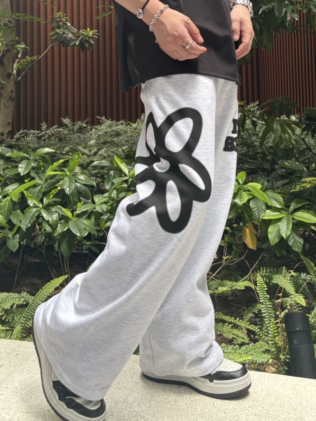 クック COOK JEANS クックジーンズ フラワー ダガー プリント パンツ