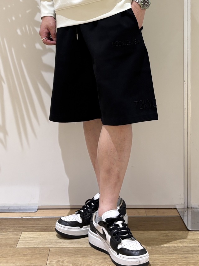 COOK JEANS クックジーンズ 3Dロゴ ハーフパンツ（Unisex/ユニ