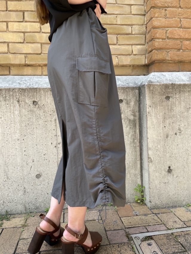 オーガニックズー　クロスバックスカート organic zoo】Pottery Blue Gingham Maker Crossback Skirt 【1