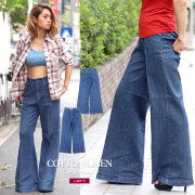 ★  Jeans★ ワイドデニム 麻混 青 レディース Levi's ジーンズ デニム デニムパンツ Levi's/リーバイス 318(TM