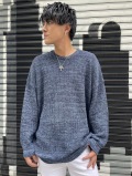 COOKJEANS クックジーンズ ラーベン編み ビッグクルー ニット(Unisex/ユニセックス)