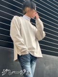 COOKJEANS クックジーンズ ピーチスキン クルーネック ロンＴ(unisex/ユニセックス)