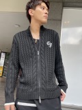 COOKJEANS クックジーンズ  ニット ジップアップ(Unisex/ユニセックス)