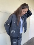 COOKJEANS クックジーンズ 2トーン メッセージ ジャケット (Unisex/ユニセックス)