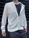 COOKJEANS クックジーンズ 2024 メッシュ ジップ パーカー(Unisex/ユニセックス)