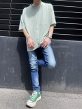 COOKJEANS クックジーンズ ワッフル クルー 半袖Tシャツ(Unisex/ユニセックス)