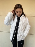 COOKJEANS クックジーンズ 圧着キルト ロゴ ジャケット Fダウン(Unisex/ユニセックス)