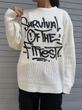 COOKJEANS クックジーンズ FITTEST プリント ニット(Unisex/ユニセックス)