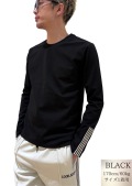 COOKJEANS クックジーンズ 袖口 テープ ロンT(Unisex/ユニセックス)
