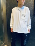 COOKJEANS クックジーンズ CKJS 胸ジップ クルー 長袖ロンT(Unisex/ユニセックス)