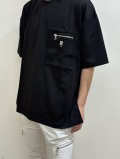 【再入荷】COOKJEANS クックジーンズ CKJS 胸ジップ クルー 半袖T(Unisex/ユニセックス)
