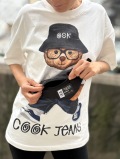 COOKJEANS クックジーンズ CJバッグ ベアー 半袖Tシャツ(Unisex/ユニセックス)