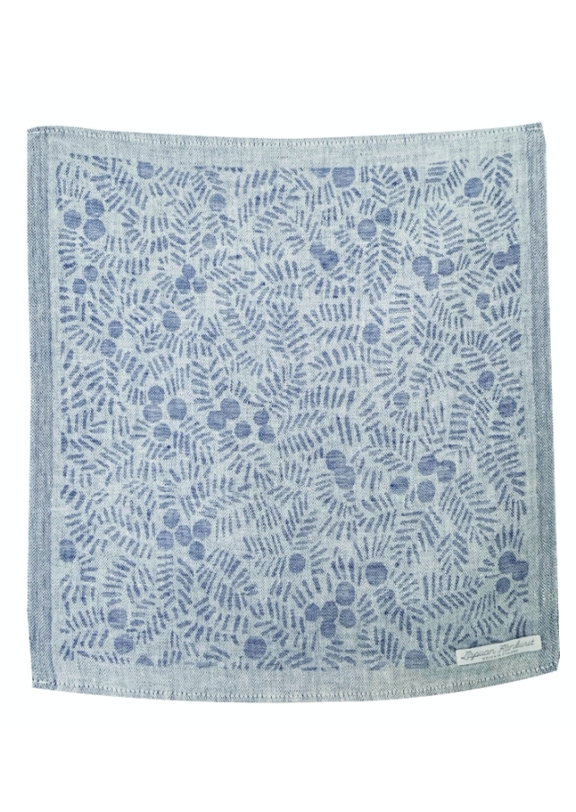 ラプアンカンクリ/リネンハンカチ/KATAJANMARA/ブルー