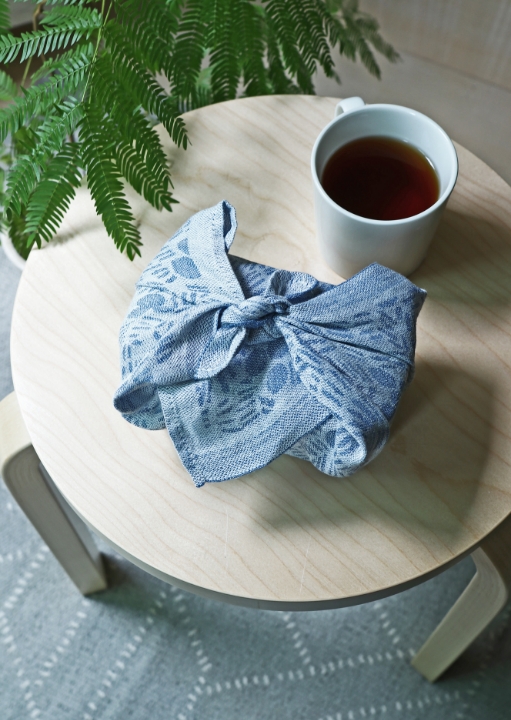 ラプアンカンクリ/リネンハンカチ/KATAJANMARA/ブルー