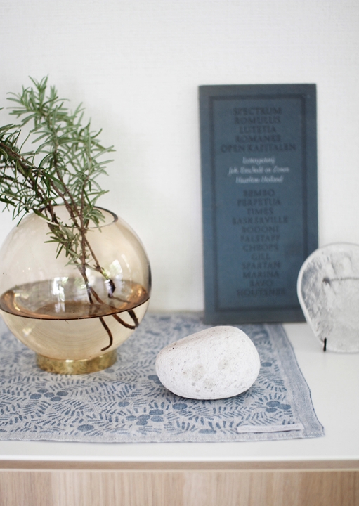 ラプアンカンクリ/リネンハンカチ/KATAJANMARA/ブルー