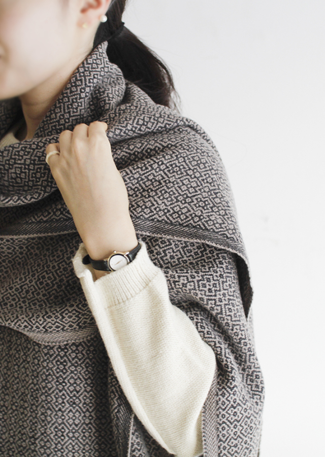 ラプアンカンクリ/ウールスカーフ/KOLI/ベージュブラック