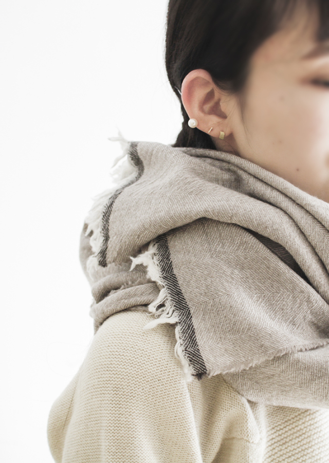 ラプアンカンクリ/ウールスカーフ/VIIRU/ベージュ